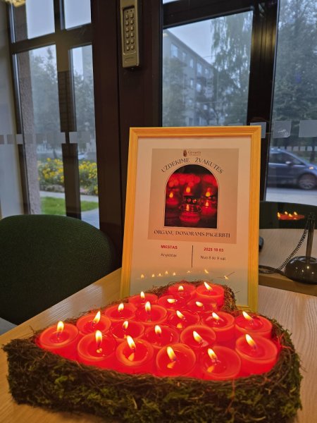 Pagerbiame organų donorus