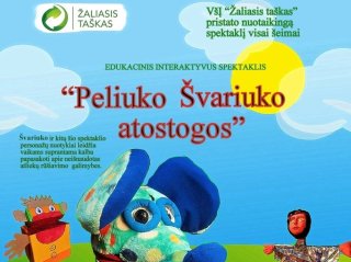 Rūšiuoti atliekas vaikus skatins spektaklis „Peliuko Švariuko atostogos“