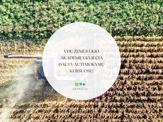 VDU Žemės ūkio akademija kviečia dalyvauti mokymų kursuose!
