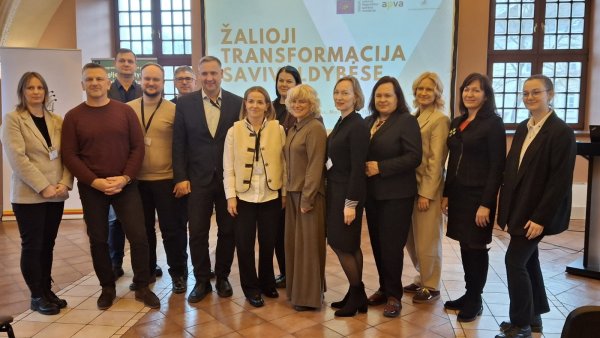 Anykščių atstovai – šalies seminare apie žaliąją transformaciją ir miestų pokyčius