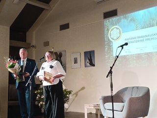 Įteikta 2025 m. A. Baranausko literatūrinė premija