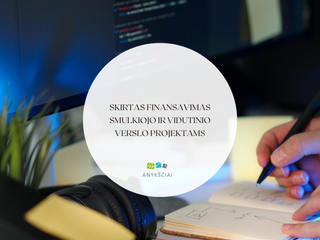 SKIRTAS FINANSAVIMAS SMULKIOJO IR VIDUTINIO VERSLO PROJEKTAMS