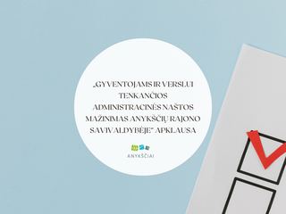 „Gyventojams ir verslui tenkančios administracinės naštos mažinimas Anykščių rajono...