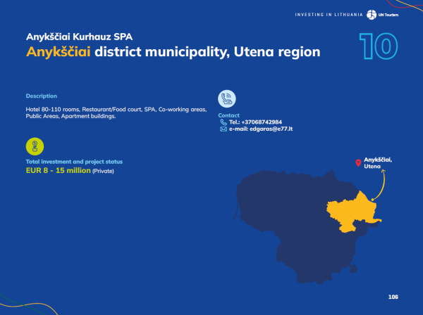 Anykščiai – tarptautiniame dėmesio centre: Jungtinių Tautų turizmo organizacija kviečia...