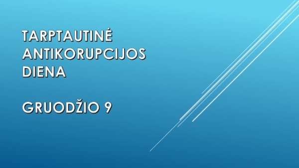 Tarptautinė antikorupcijos diena