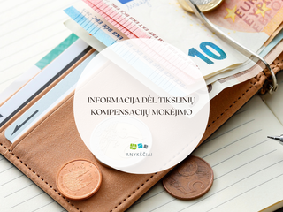 Informacija dėl tikslinių kompensacijų mokėjimo