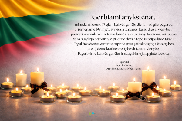 Savivaldybės mero sveikinimas Laisvės gynėjų dienos proga!