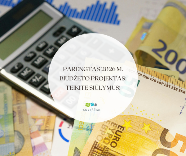 Parengtas 2026 m. biudžeto projektas: teikite siūlymus!