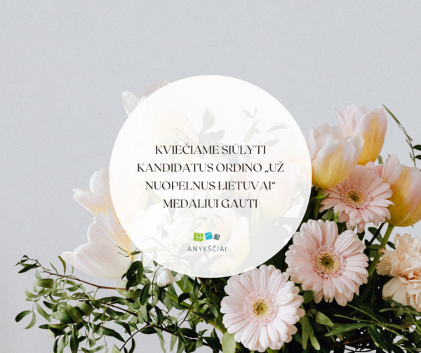 Kviečiame siūlyti kandidatus ordino „Už nuopelnus Lietuvai“ medaliui gauti