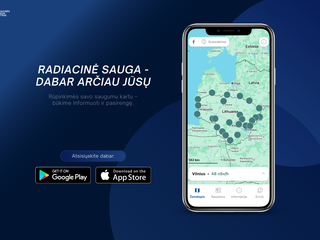 Radiacinės saugos centras pristato mobiliąją programėlę