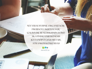 Nevyriausybinių organizacijų projekto, skirto lygių galimybių ir nediskriminavimo skatinimo...
