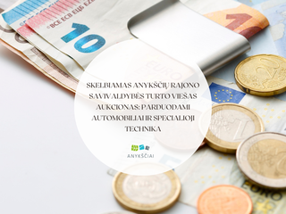 Skelbiamas Anykščių rajono savivaldybės turto viešas aukcionas: parduodami automobiliai ir...