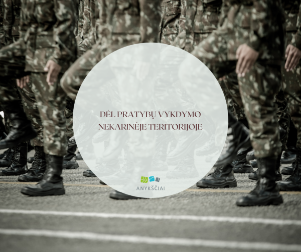 DĖL PRATYBŲ VYKDYMO NEKARINĖJE TERITORIJOJE