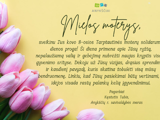 Mero sveikinimas kovo 8-osios proga