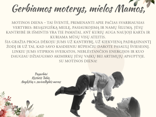 Mero sveikinimas Motinos dienos proga