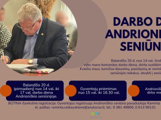 Jūsų balsas svarbus: Susitikime pasikalbėti apie Andrioniškį!