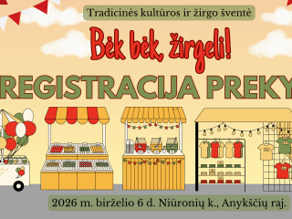 PREKYBININKŲ DĖMESIUI pageidaujančių prekiauti tradicinės kultūros ir žirgo šventėje „Bėk bėk,...