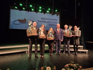 Anykščiuose iškilmingai paminėta Medicinos darbuotojų diena