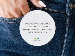 Balandžio mėnesį džinsai darbe – ne mada: Seimo komisija kviečia kalbėti apie seksualinį smurtą