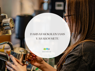 Darbas moksleiviams vasaros metu