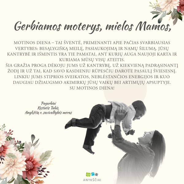 Mero sveikinimas Motinos dienos proga