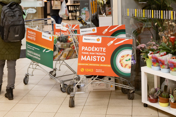 Jubiliejinė „Maisto banko“ akcija: siekiama surinkti rekordinį kiekį – 350 000 vienetų maisto