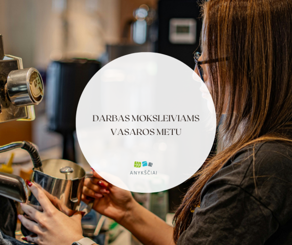 Darbas moksleiviams vasaros metu