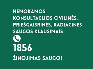 Įsteigta nauja visą parą veikianti linija padės gyventojams pasirengti ekstremaliosioms situacijoms