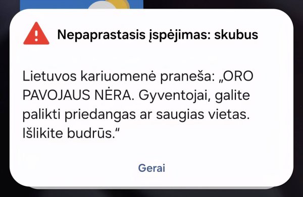 Oro atakos įspėjimas Utenos apskrityje ATŠAUKIAMAS