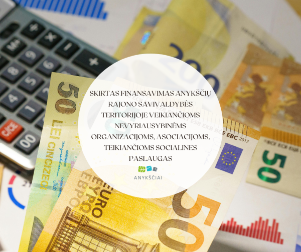 SKIRTAS FINANSAVIMAS ANYKŠČIŲ RAJONO SAVIVALDYBĖS TERITORIJOJE VEIKIANČIOMS NEVYRIAUSYBINĖMS...