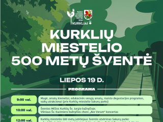 Kurklių miestelis mini išskirtinį pusės tūkstantmečio jubiliejų