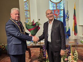 Anykščių rajono savivaldybės Garbės piliečio vardas suteiktas Sauliui Filipavičiui