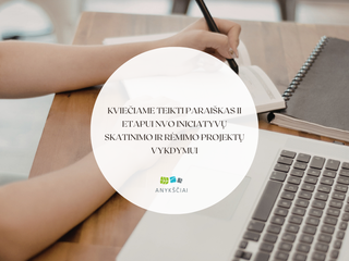 Kviečiame teikti paraiškas II etapui NVO iniciatyvų skatinimo ir rėmimo projektų vykdymui