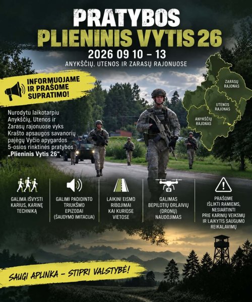 Gyventojų dėmesiui!