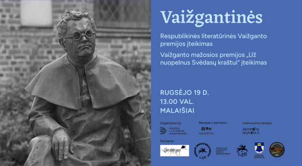 25-osios Respublikinės literatūrinės Juozo Tumo-Vaižganto premijos įteikimas