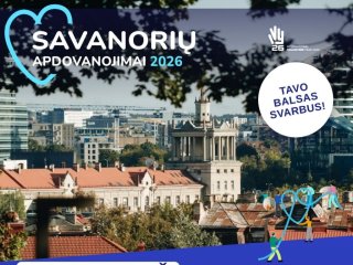 Palaikykime savo kraštą: balsuokite už mūsų savivaldybę „Savanorių apdovanojimuose 2026“!