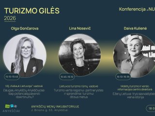 Anykščiuose vyks turizmo konferencija „Nuo potencialo iki augimo“ ir apdovanojimai „Turizmo gilės...