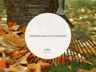 INFORMACIJA GYVENTOJAMS