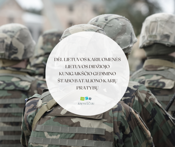 DĖL LIETUVOS KARIUOMENĖS LIETUVOS DIDŽIOJO KUNIGAIKŠČIO GEDIMINO ŠTABO BATALIONO KARIŲ PRATYBŲ